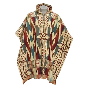 Geometric Poncho. Alpaca wool poncho. Hand-made Poncho. Christmas Gift ideas.