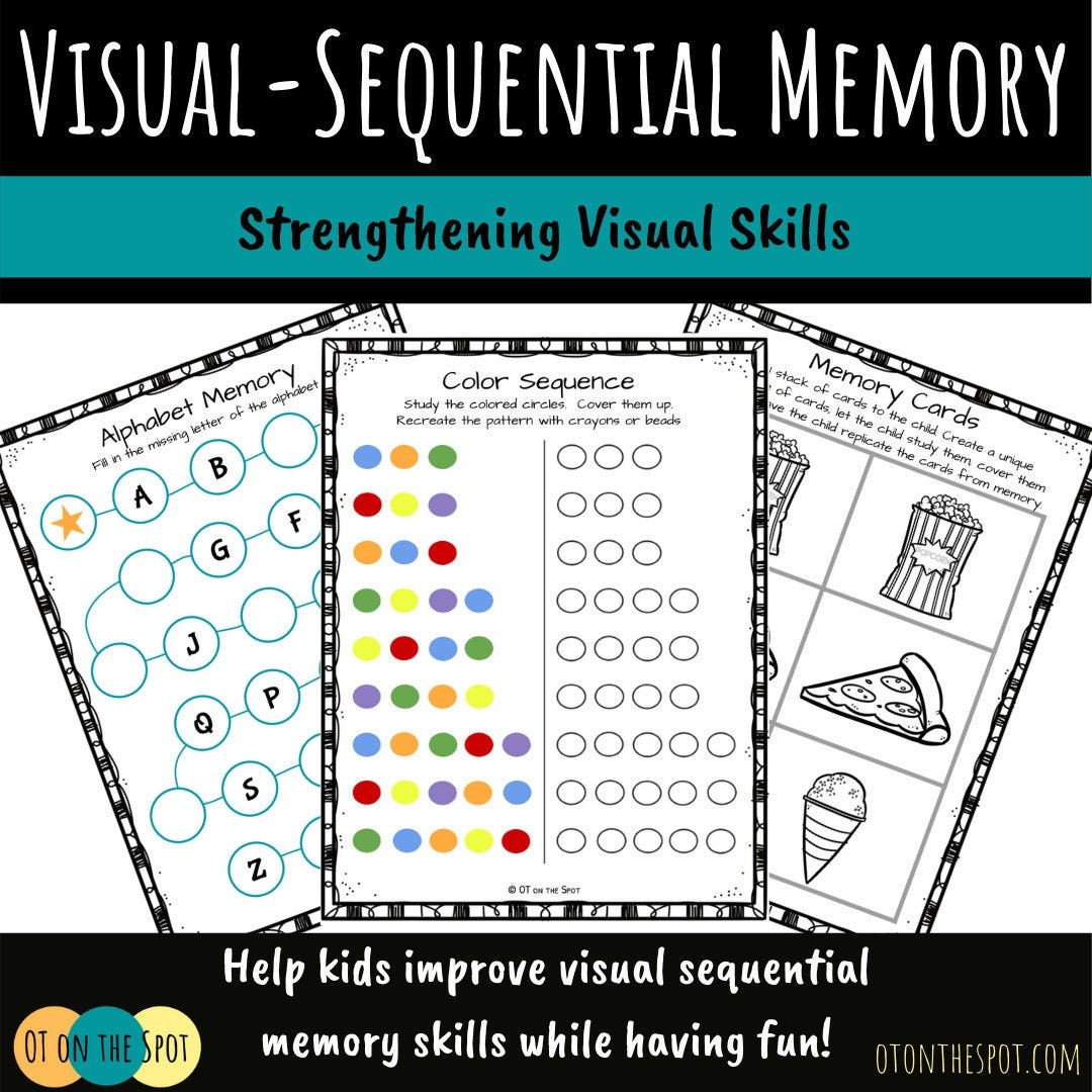 Visual-sequential Memory Activity Packet - Etsy