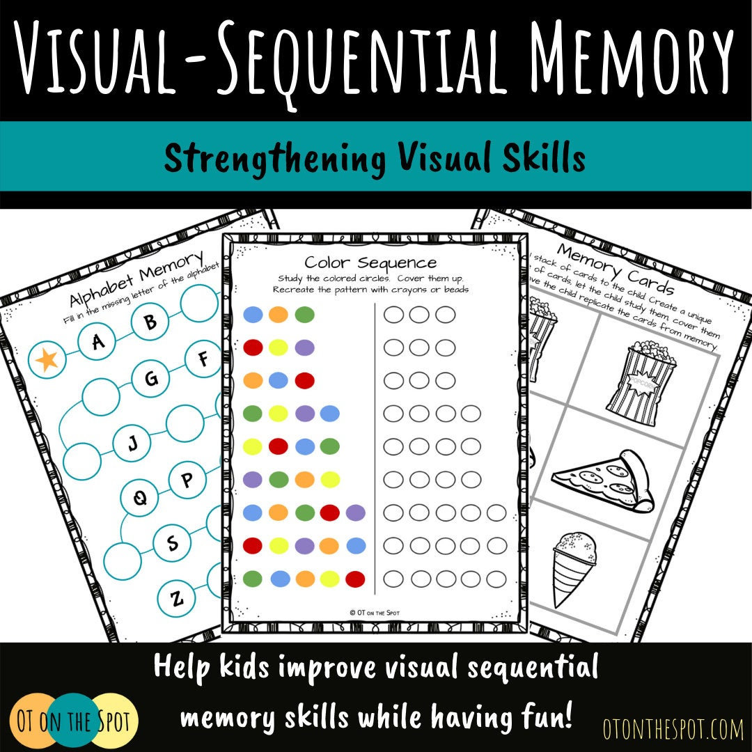 Visual-sequential Memory Activity Packet - Etsy