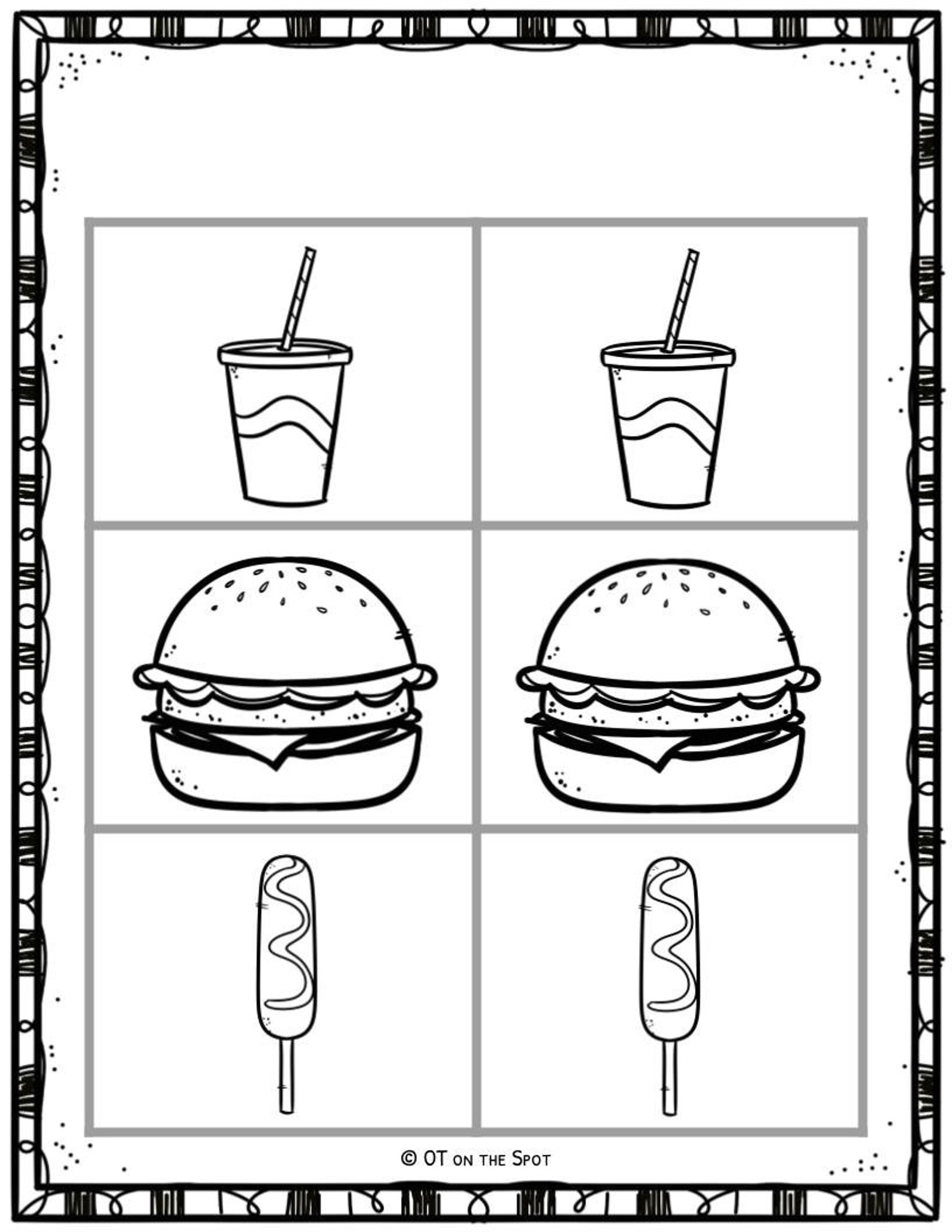 Visual sequential memory activity packet etsy