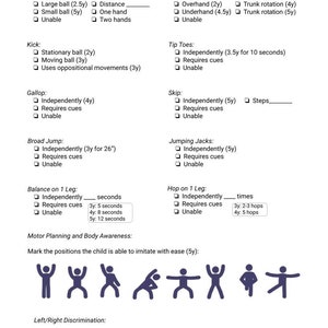 Pediatric Occupational Therapy Initial Evaluation Form image 3