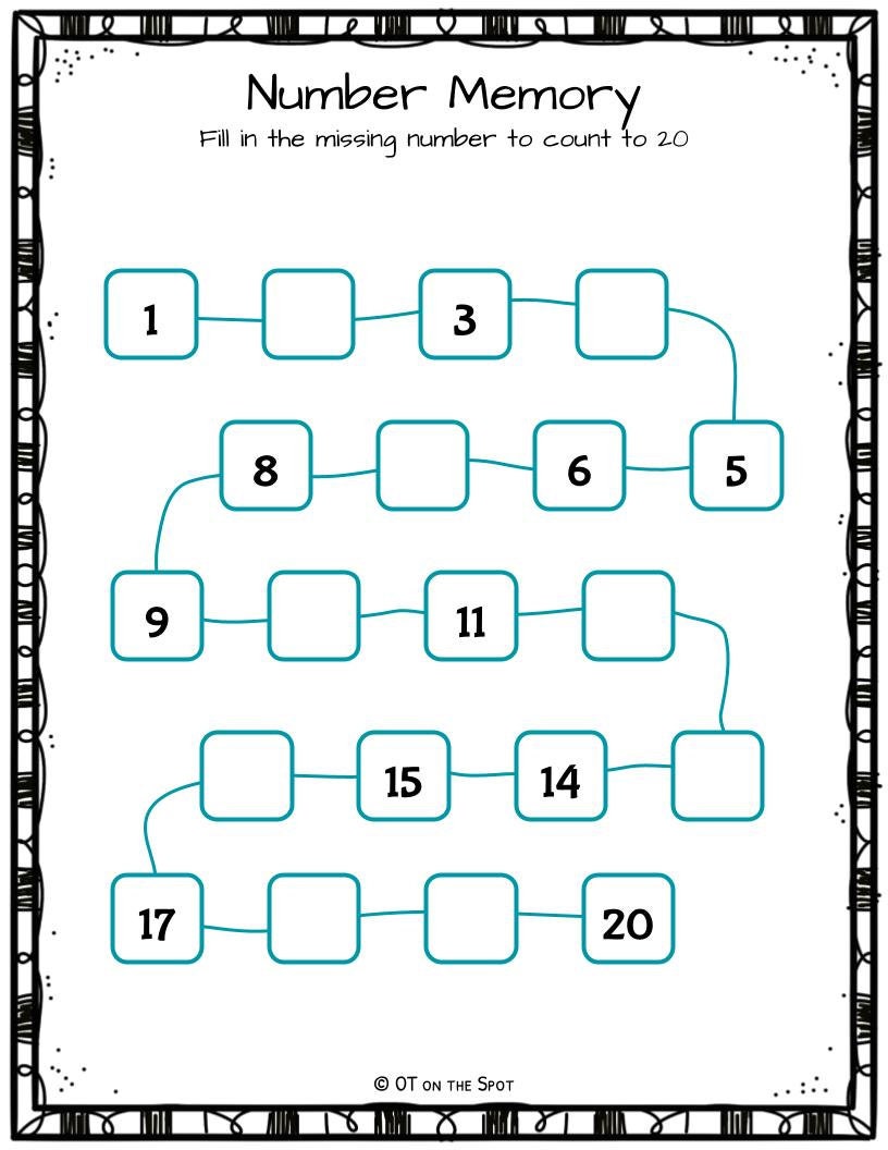 Visual-sequential Memory Activity Packet - Etsy