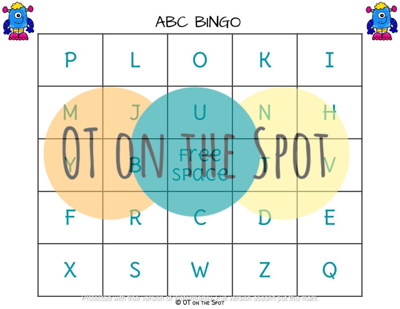 ABC Board Game Printables for Occupational Therapists, Teachers, and Parents image 4