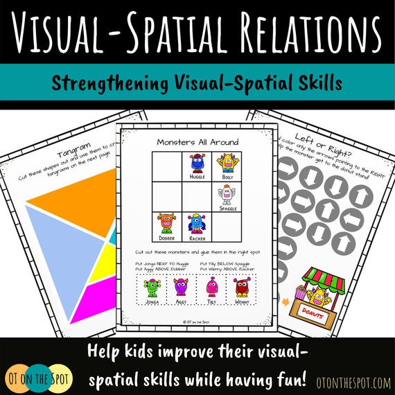Visual Spatial Relations Printable Activity Packet Etsy de