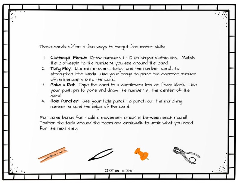 Fine Motor Four Ways Number Identification Activity Packet image 2