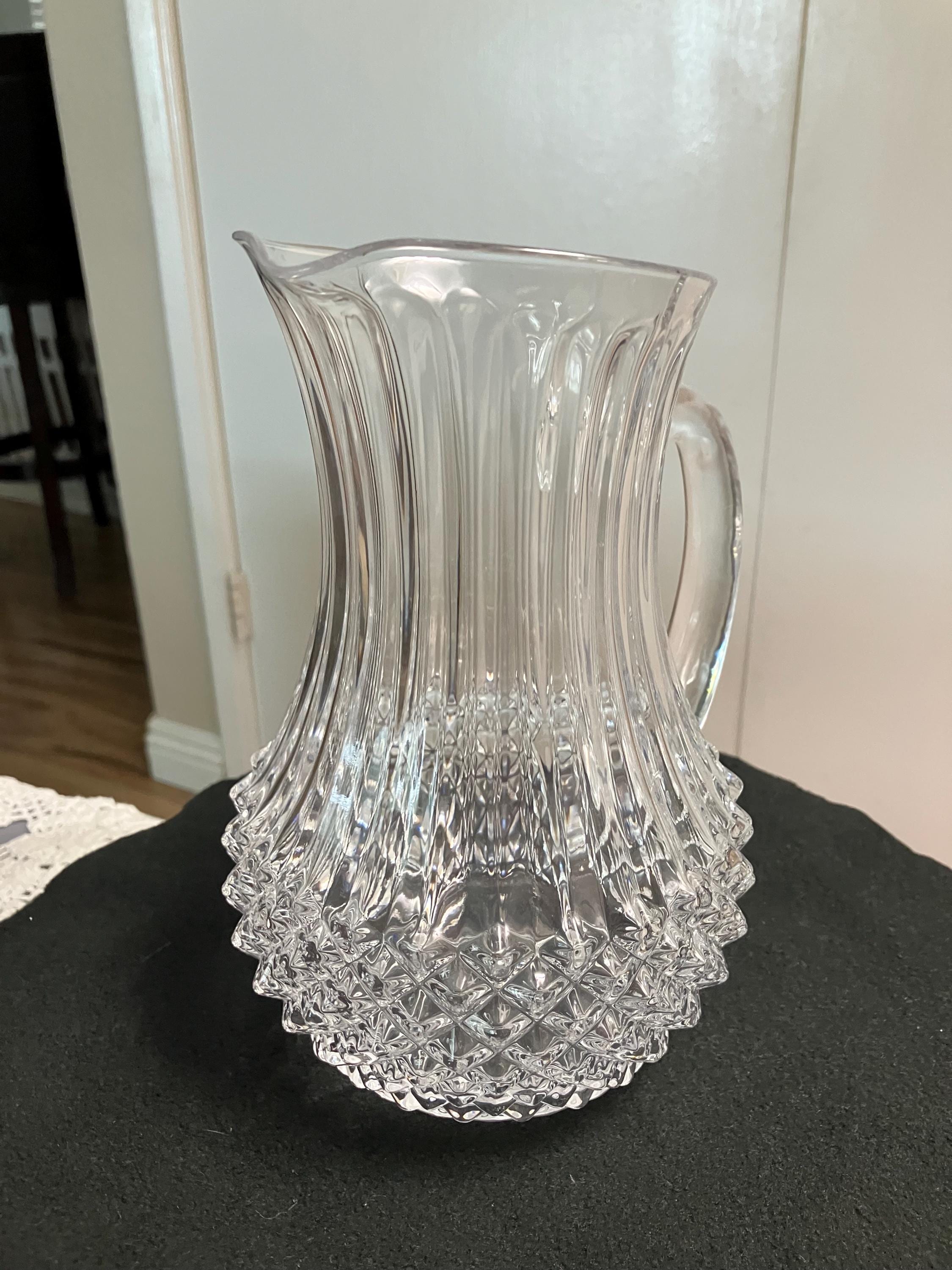Vtg. Cristal D Arques Lead Crystal Pitcher. - Etsy