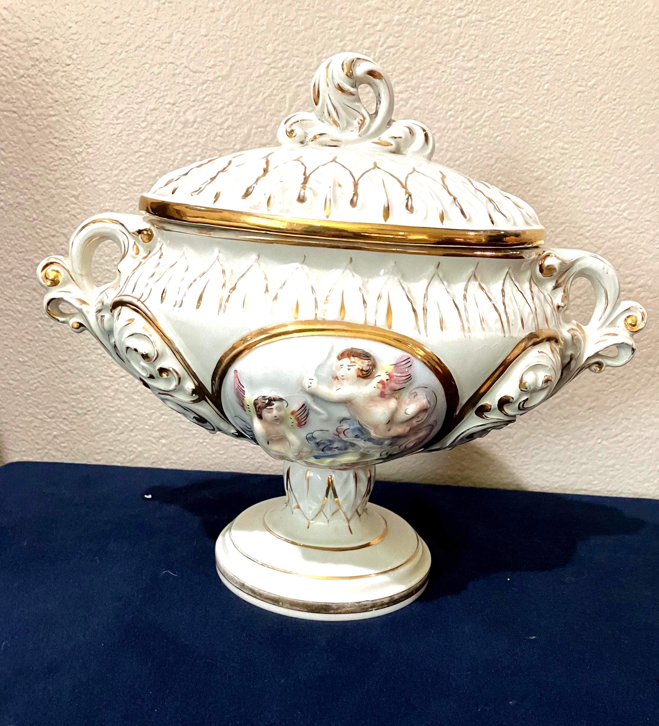Vintage Keramos R. Capodimonte Soup Tureen With Lid - Etsy