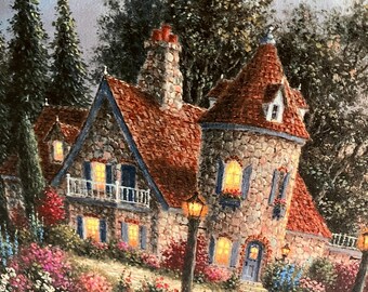 Dennis Patrick Lewan's Grey Stone Mansion Signed and Framed