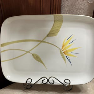 VTG Winfield Ware Paradiesvogel rechteckiges Serviertablett