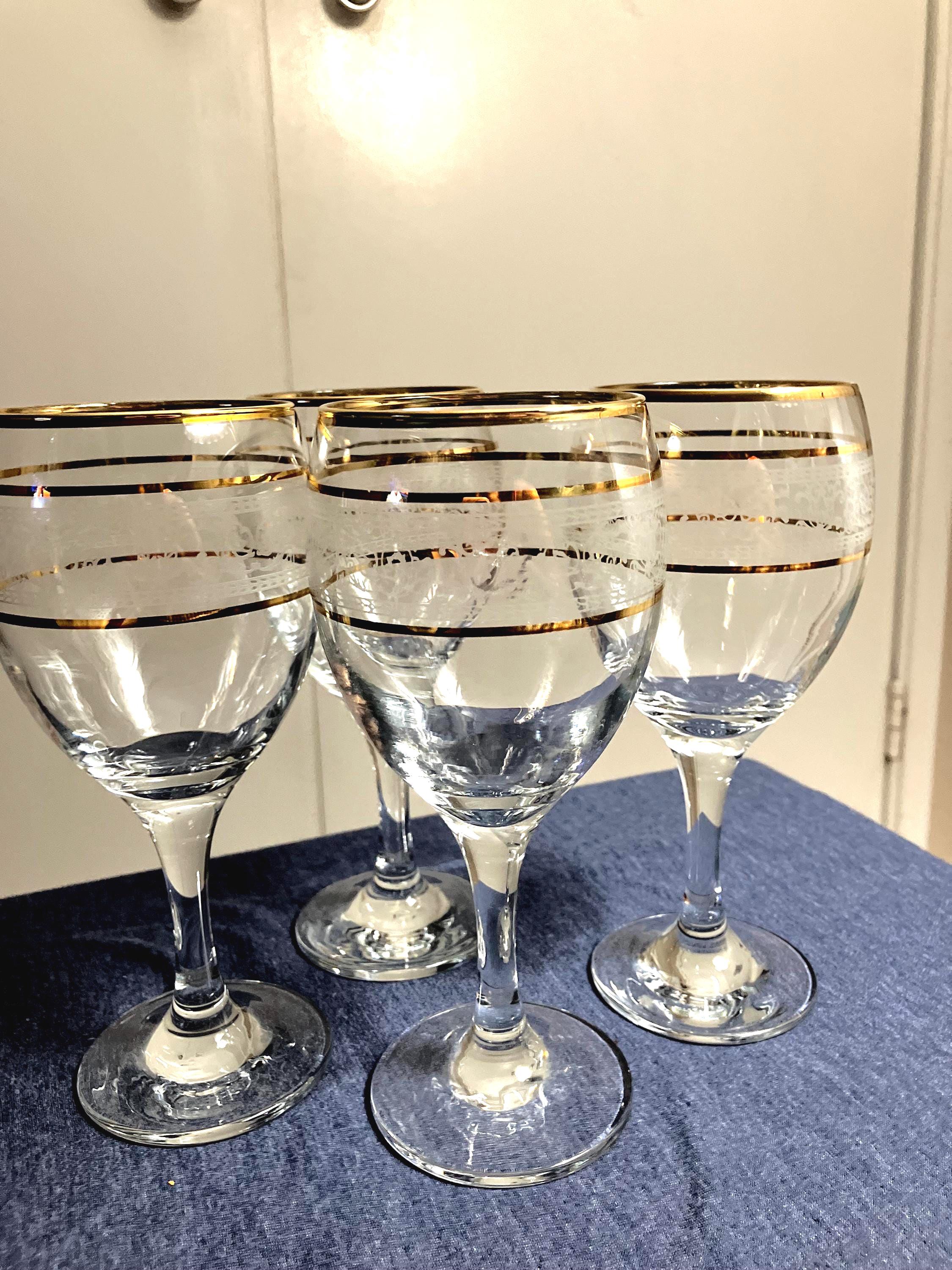 Antique gold rim wine glass - Etsy 日本