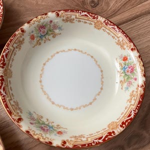 Vtg. 3 Noritake N4314 bone China desert bowls