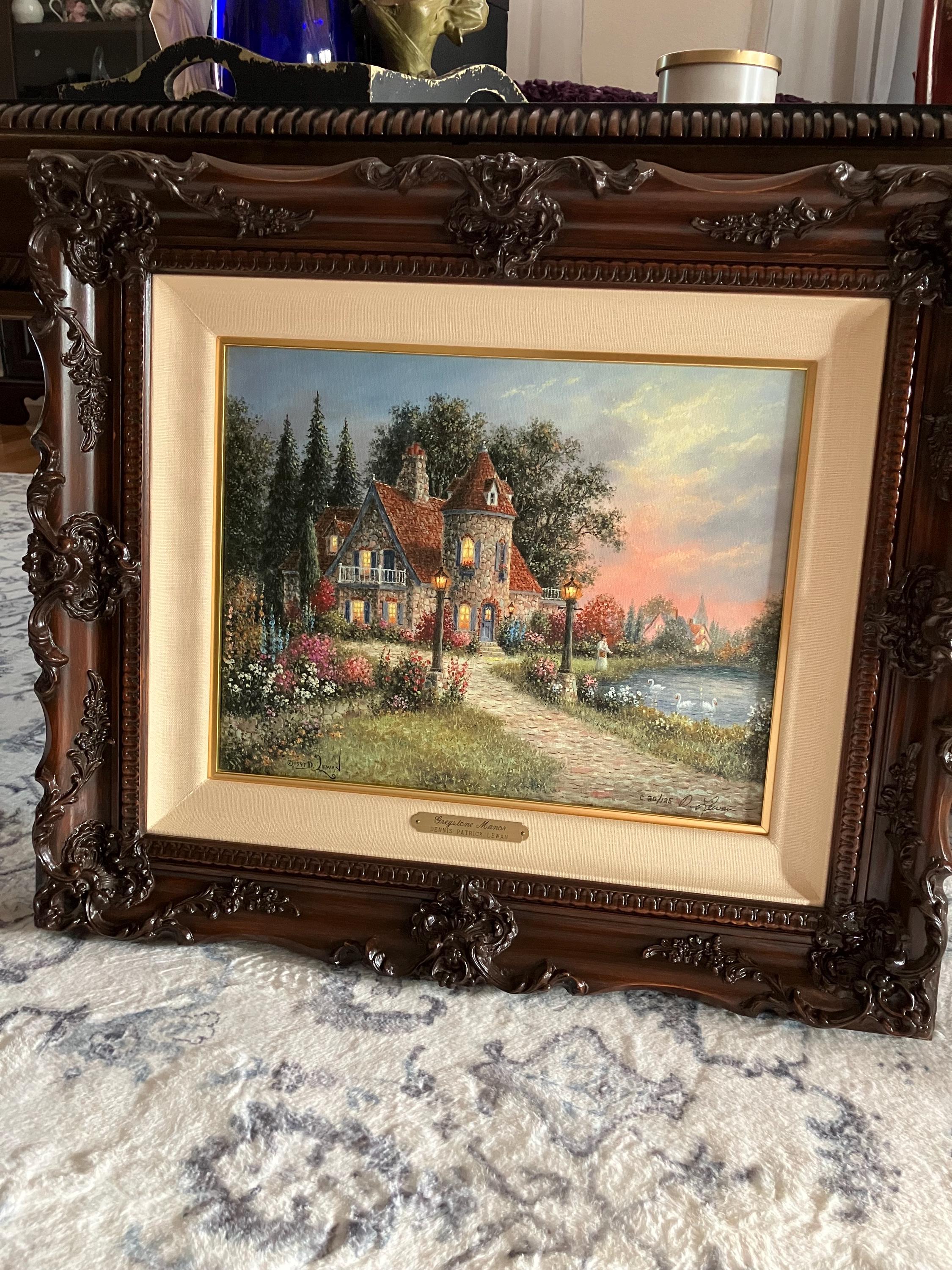 Dennis Patrick Lewan's Grey Stone Mansion Signed and Framed