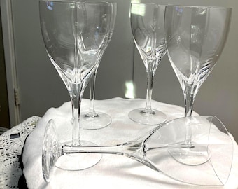 Vtg Mikasa’s Pinache collection crystalr wine glasses. Set of 5, made in France