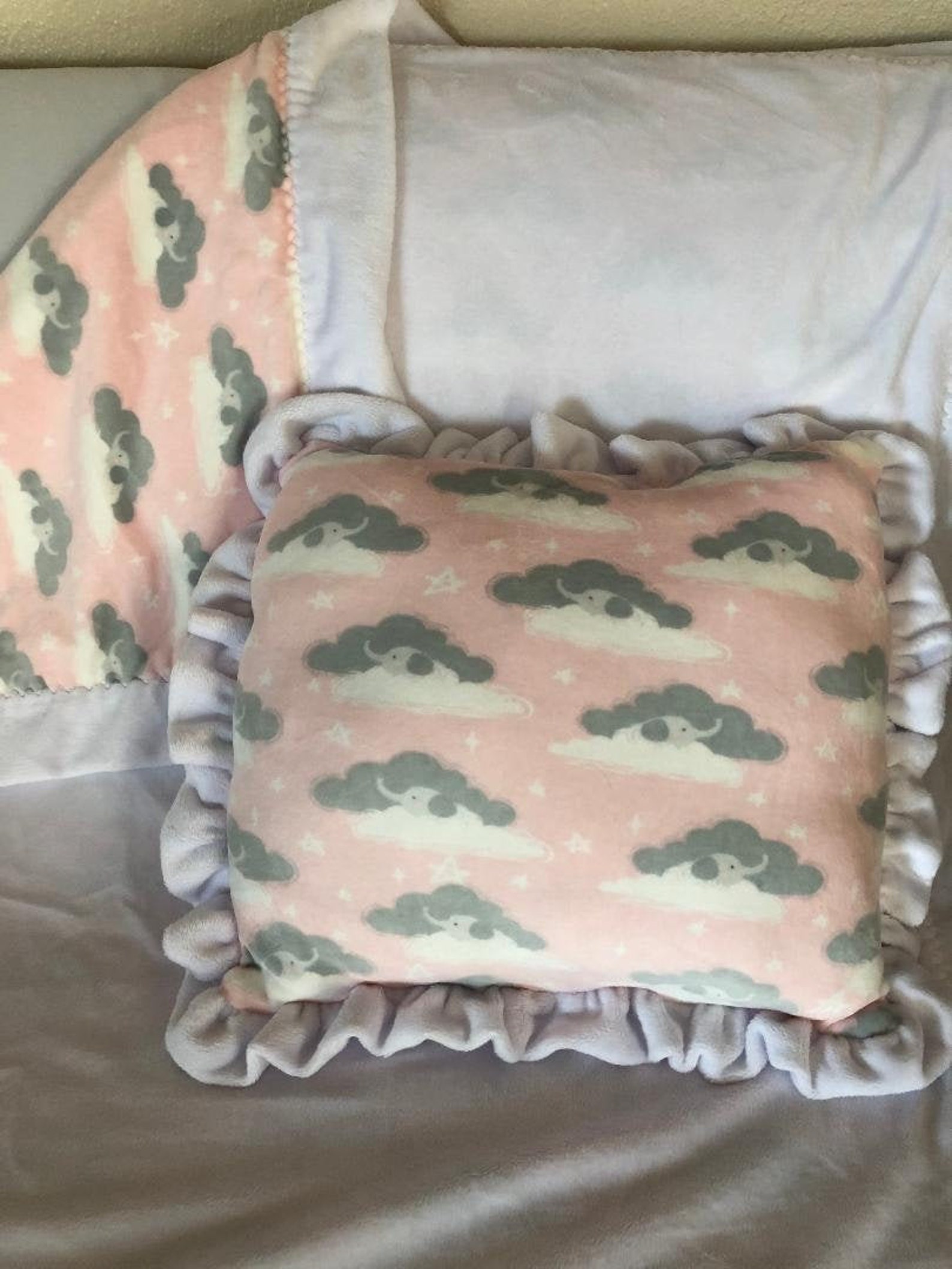 Couverture Bébé Microfibre - 80x110cm - Rose - Douce Et Légère - Pour Poussette Ou Maison