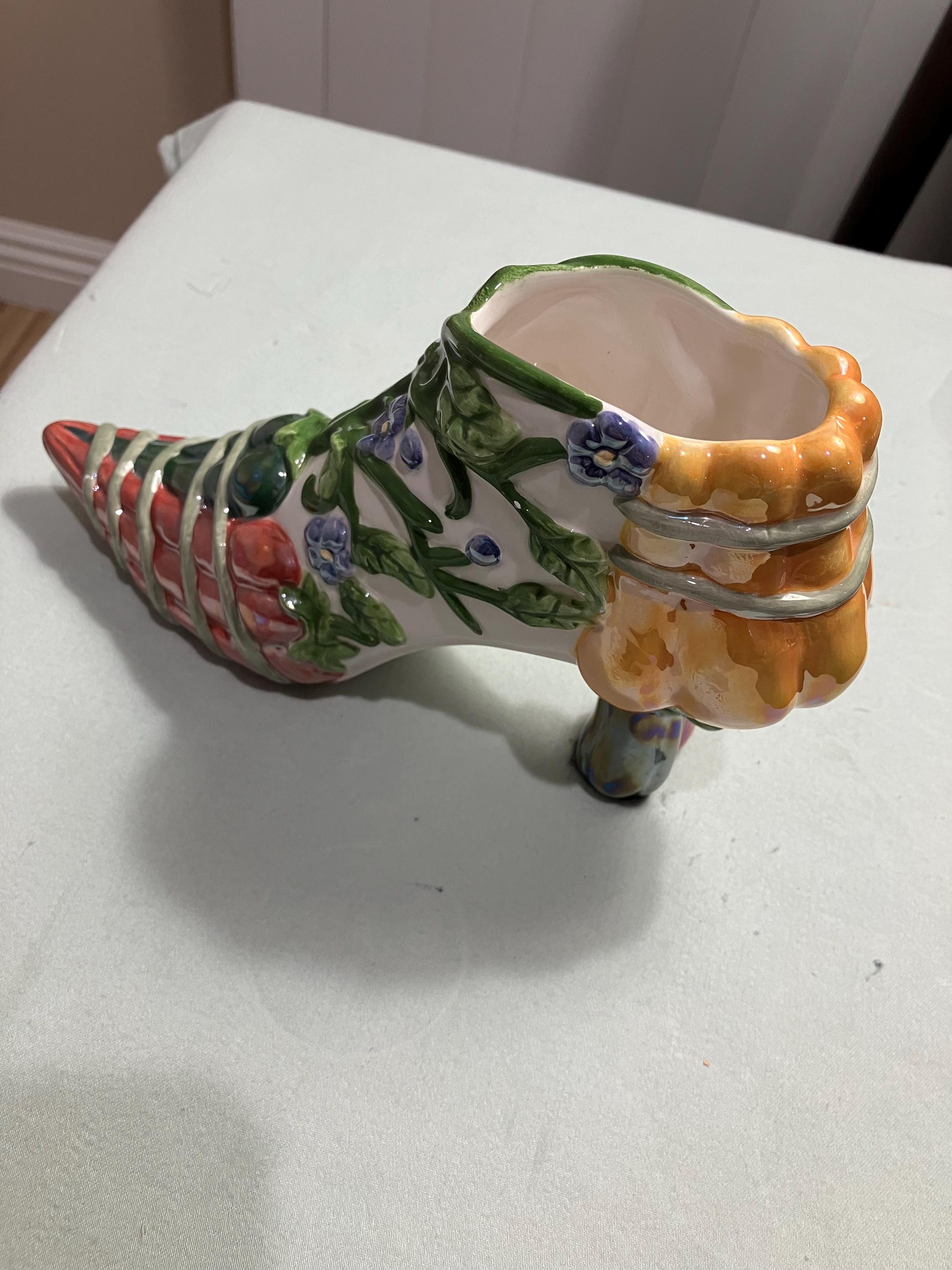 Victorian Vegetable Ceramic Shoe - Etsy