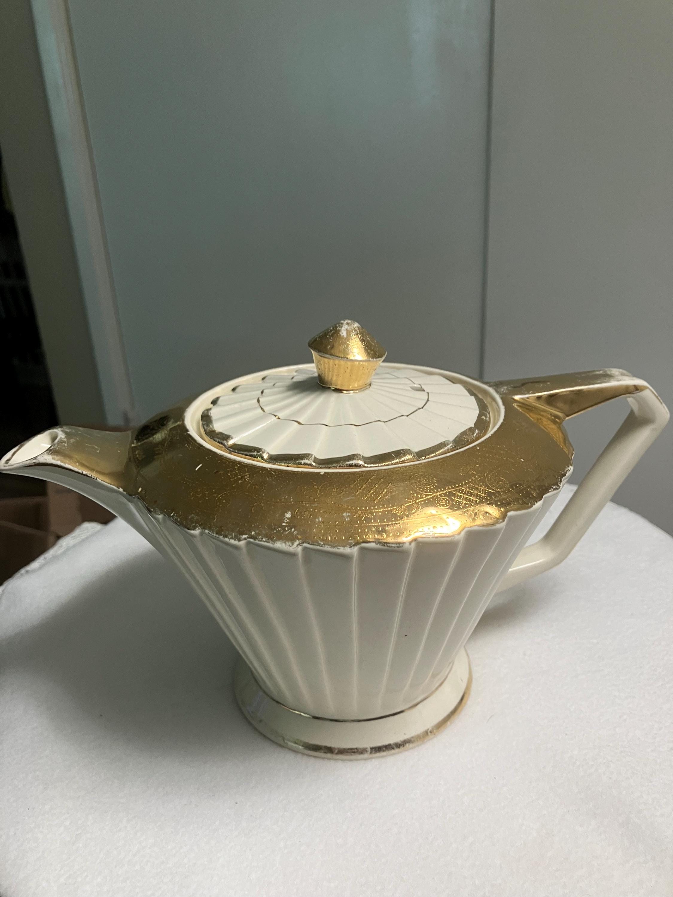 Vintage Art Deco Teapot by James Satler and Sons LTD - Etsy