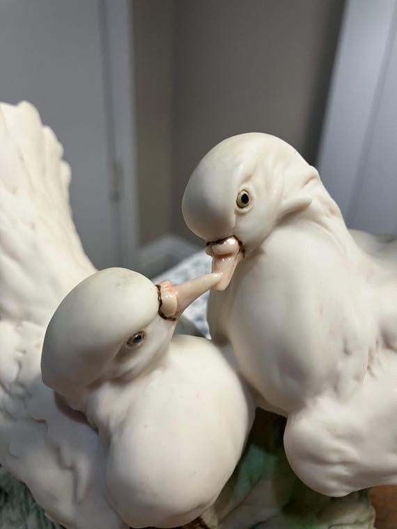 綺麗/Pigeonプレミージュ/１～３６カ月/オート４キャス/洗濯済 Vtg, Capodimonte “cooing Pigeons”sculpture by Giuseppe Armani - Etsy