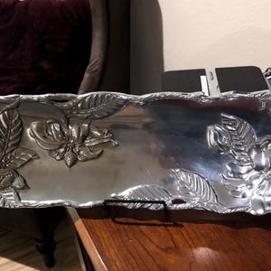 Arthur Court oblong tray with handles
