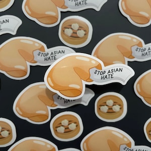 Stop Asian Hate Fortune Cookie Fundraiser Sticker