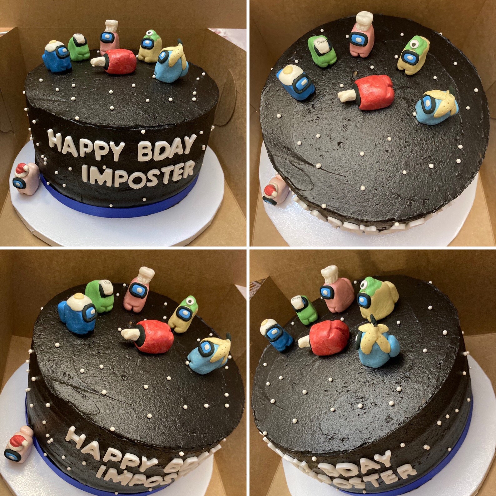 Among Us Cake DecorFondant FiguresEdible FiguresSus Cake Etsy