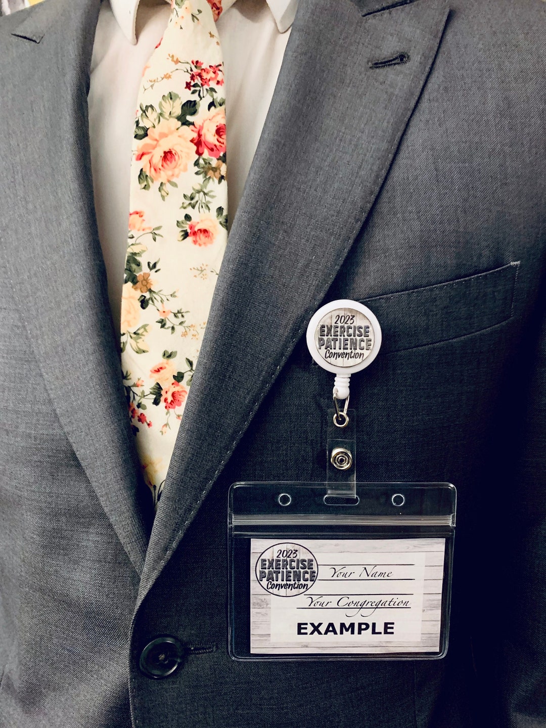 10 Pack Badge Holders 2023 EXERCISE PATIENCE CONVENTION Etsy