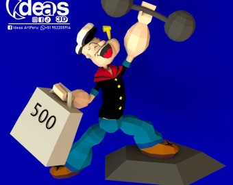 POPEYE LOWPOLY PAPERCRAFT