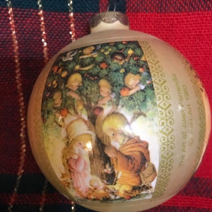 Reflections Of Life 1981. Schmid 3” Glass Ball Christmas Ornament