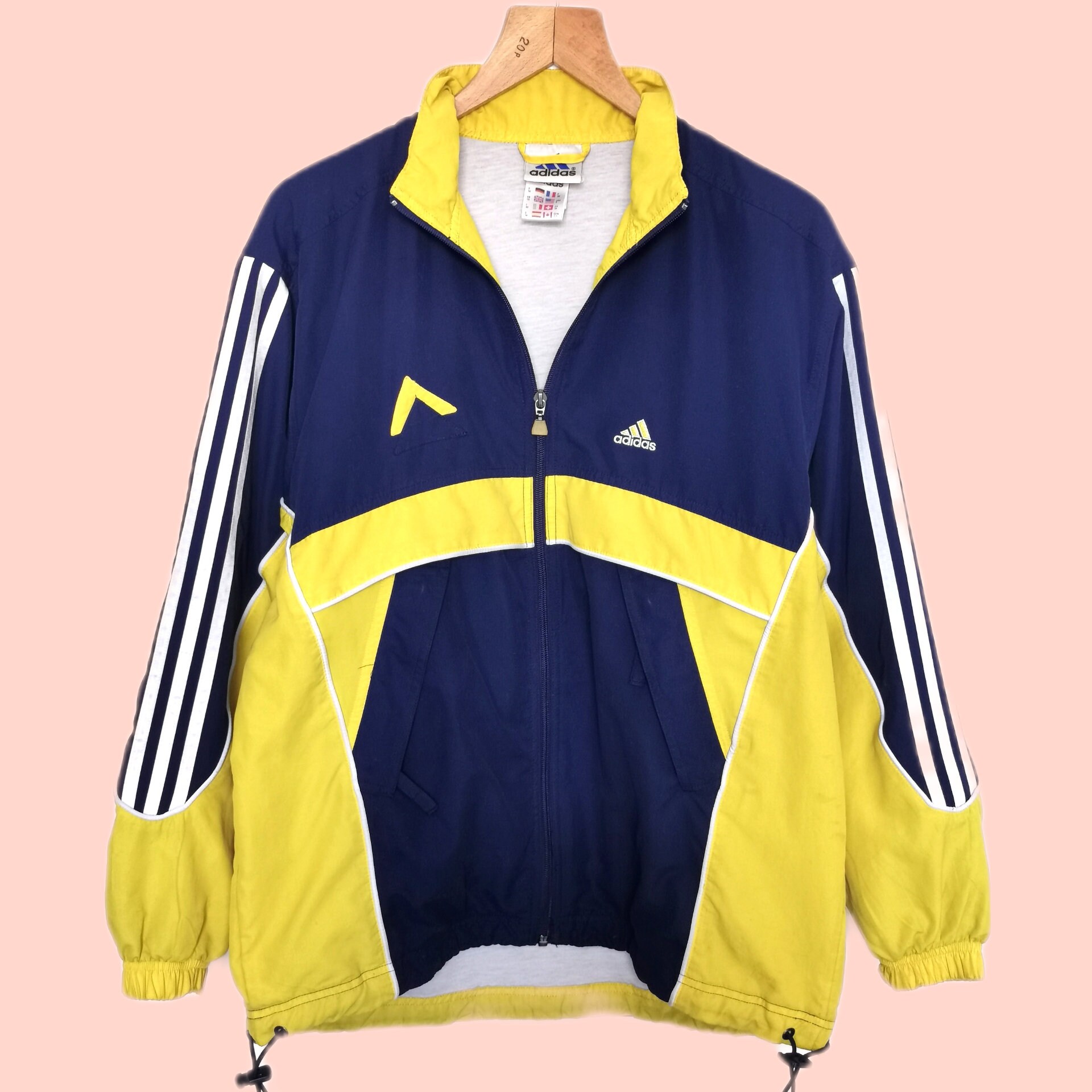 Yellow Adidas Jacket - Etsy UK