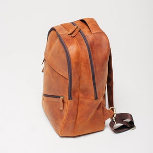 Sac à dos en cuir minimaliste personnalisé pour tablette, ordinateur portable, sac à dos de ville gravé à la main MacBook Pro et IPad Air, cadeau de Noël