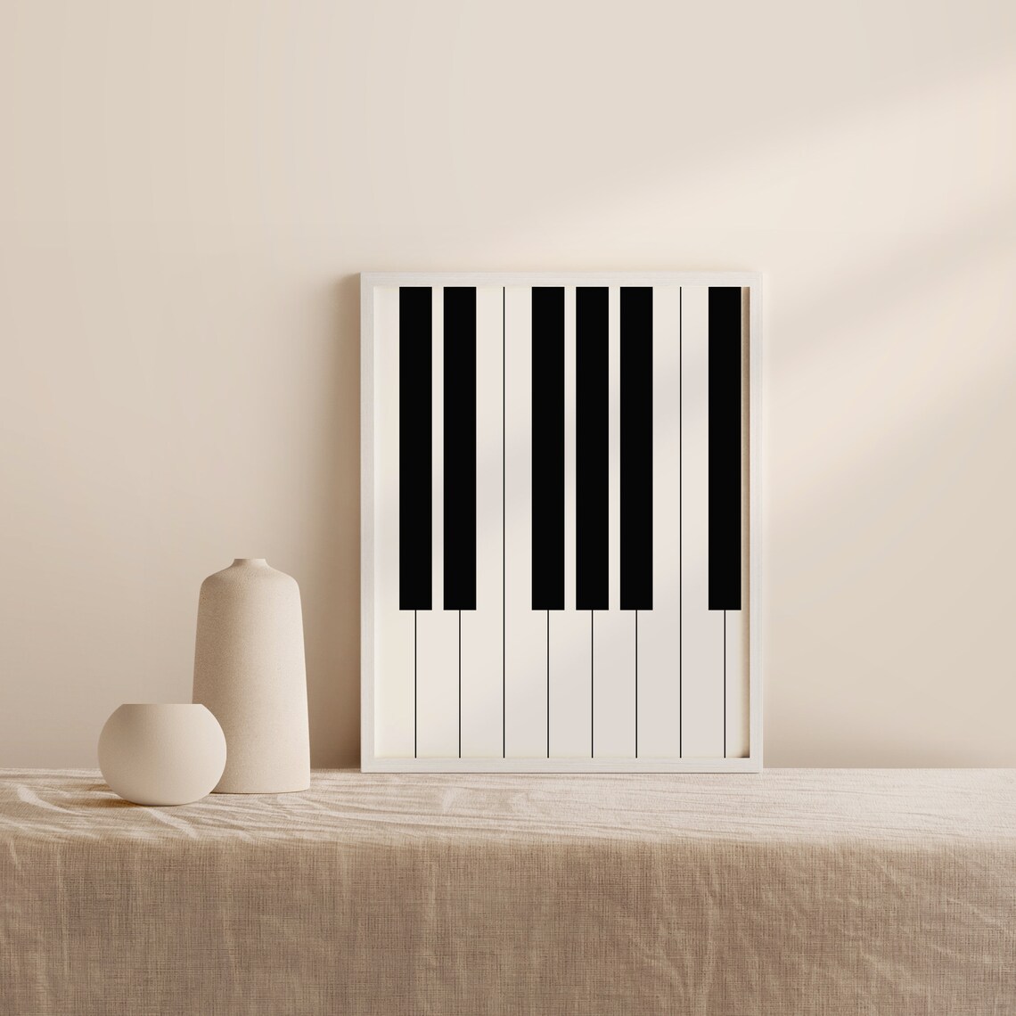 Printable wall art Minimalist Piano Printable Art Black and | Etsy