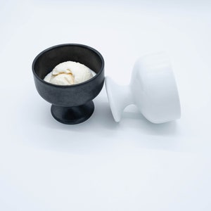 Handgemachte koreanische Baekja Keramik Eisschale: Dessert Obstschale