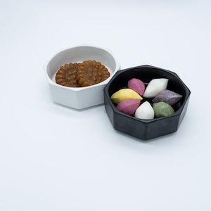 Handgemachte Achteckige Schüssel Baekja aus Keramik: Dessert Keramik