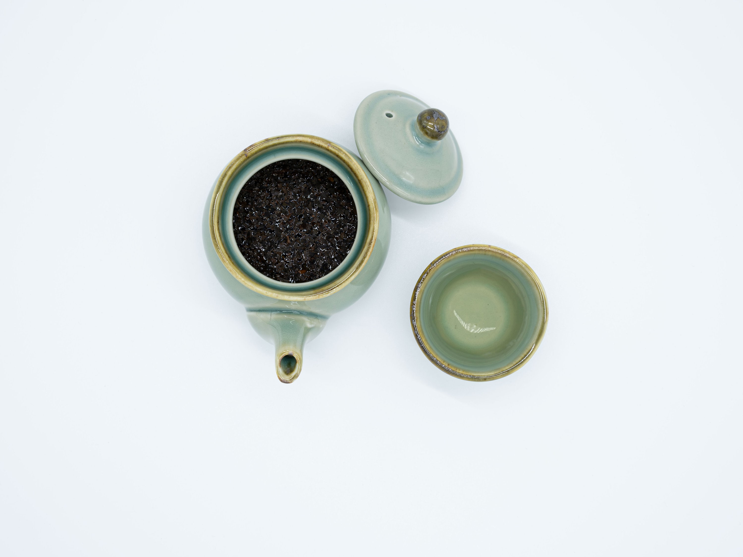 手作りの韓国製青磁茶器セット（一人用）：小型陶器 - Etsy 日本