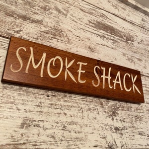 Smoke Shack Sign Beautiful Handmade Marijuana Themed Carved Wood Sign For Your Smoke Shack, Doobie Den, Man Cave, She Shed, Game Room or Bar