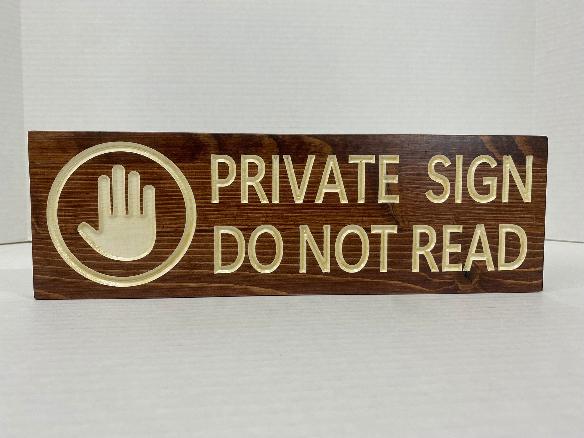 Funny Carved Wood Sign: Private Sign - Do Not Read - Etsy, image size:2048x1536