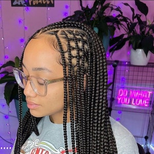 Braided wig, Braided wigs, Box braids, box braided wig, for black women, Boho braids, Box braids, Goddess Braids, Bohemian Braids, Braid wig