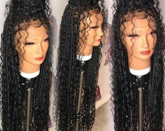 Braided Wig, Braided Wigs, Box Braids, Box Braided Wig, for Black Women,  Boho Braids, Box Braids, Goddess Braids, Bohemian Braids, Braid Wig 