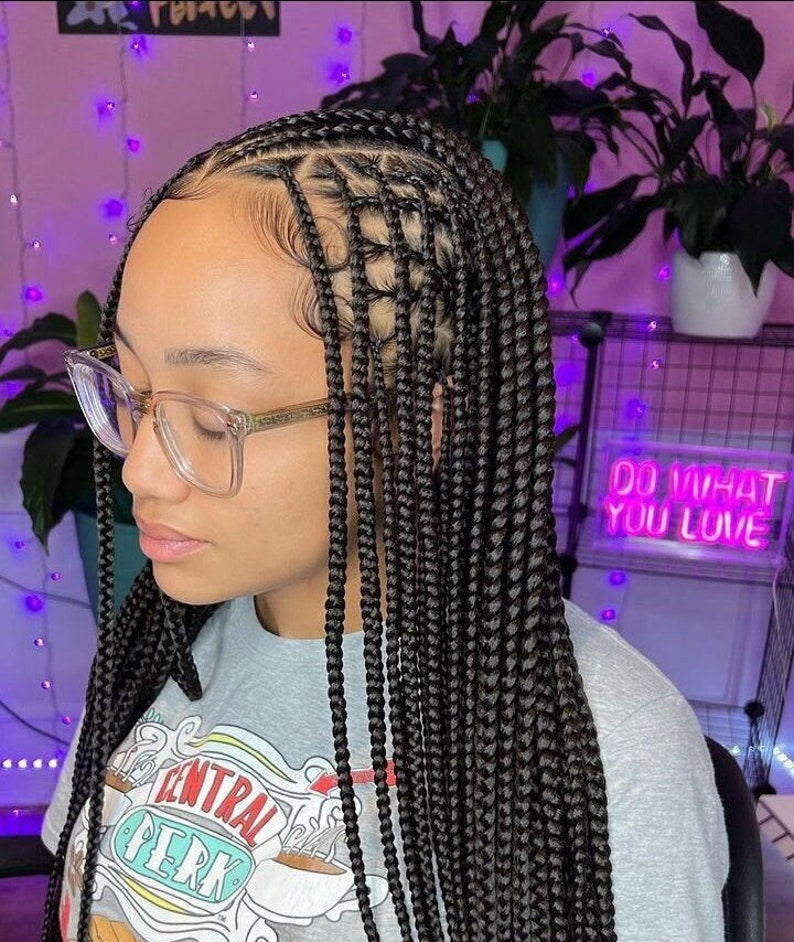 Braided Wig, Braided Wigs, Box Braids, Box Braided Wig, for Black Women ...