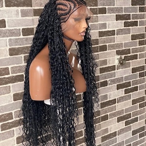 Twist brauds,braids wig,twist braids,full lace,Human hair,ready to ship,Senegalese twist,Ghana twist,Nigerian twist,wig on Etsy