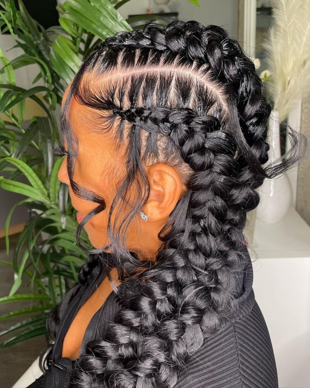 Braids knotted braids kokobilo rapped braids braided wig wigs