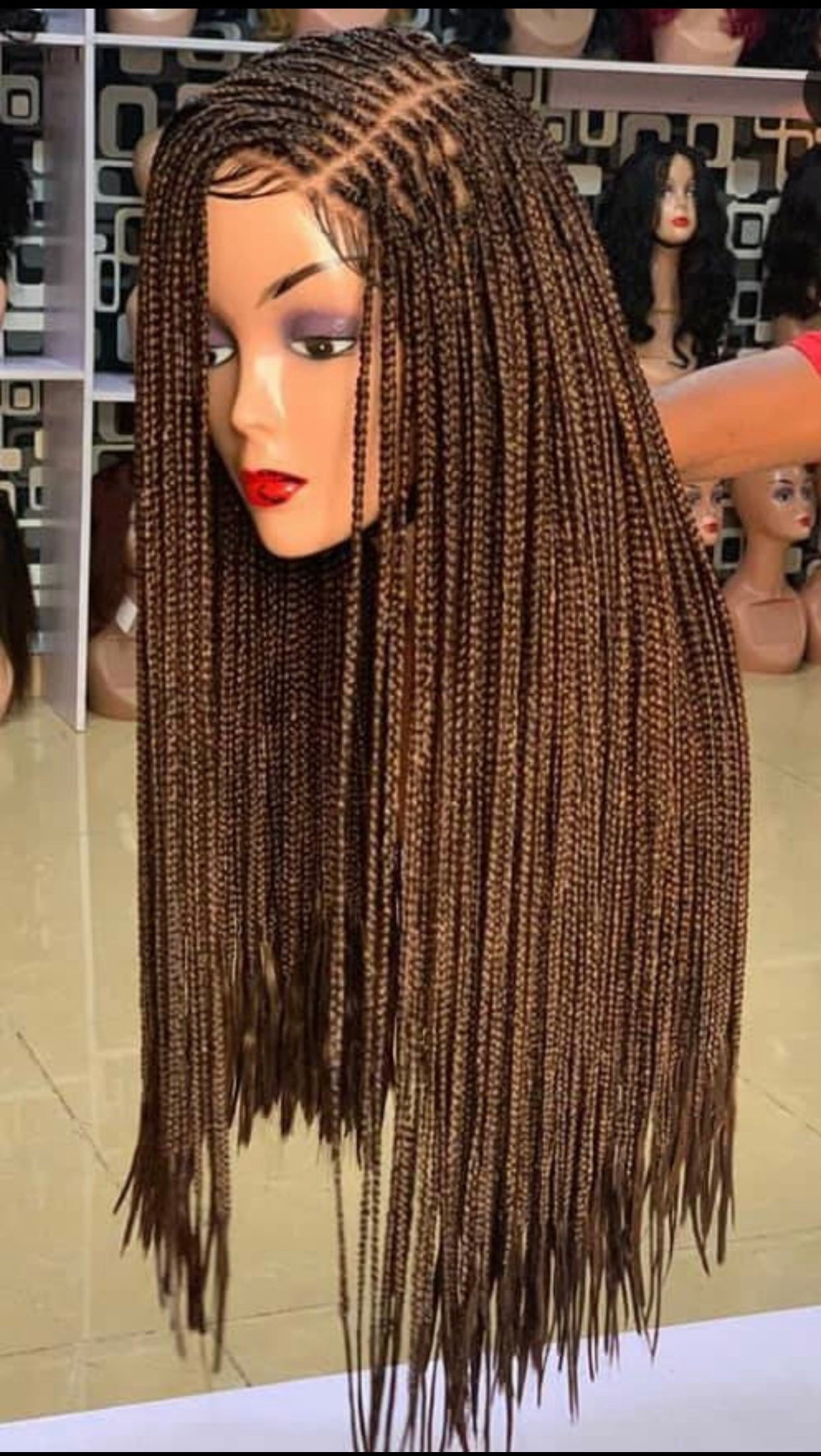 Box Braid Wig With a Loose Strong Tip, Box Braiding, - Etsy