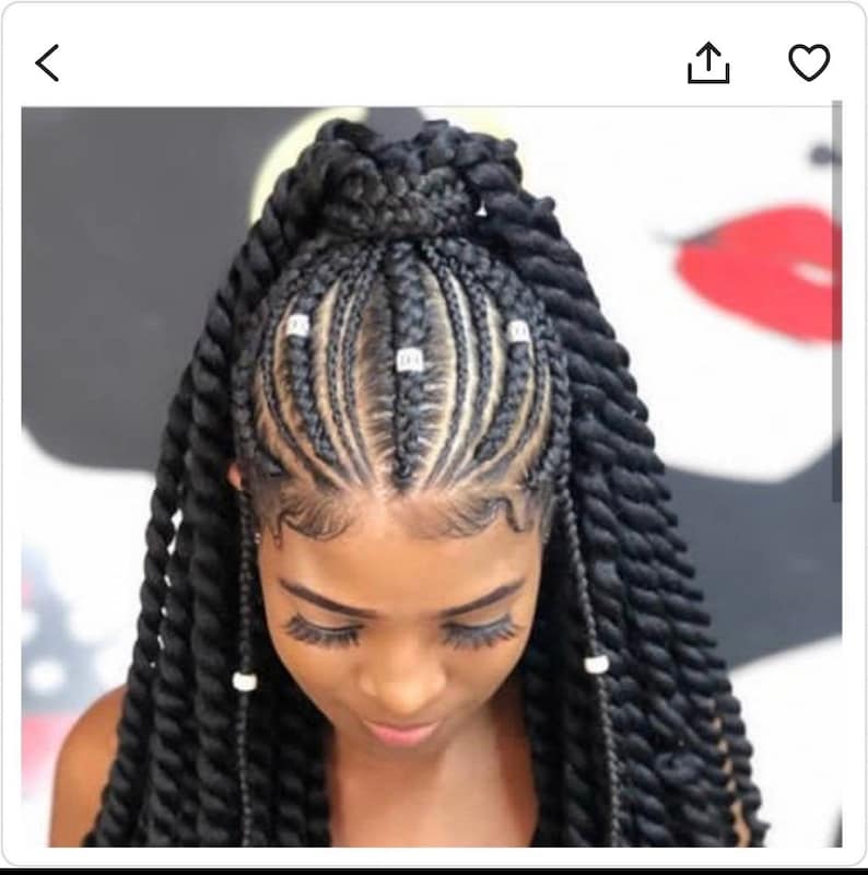 Ready to ship wig box braids wig for black women cornrows wig lace frontal wig and twist mix micro Senegalese braiding Ghana braids 