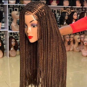 Box braid wig with a loose strong tip, Box braiding,