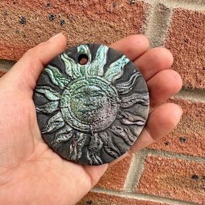 raku fired mini wall plaques