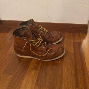 Botas de trabalho Red Wing 875 Moc toe tamanho 45