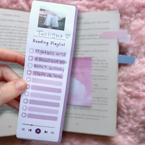 Reading Playlist Bookmark for annotation, active reading, bookish gift