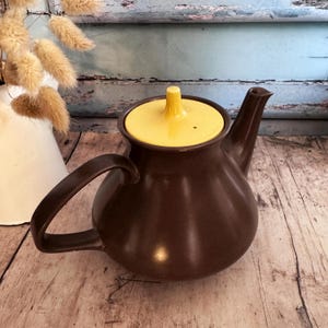 Vintage Poole Pottery Twintone Brown Teapot, Vintage Home, Vintage Decor, Poole Pottery