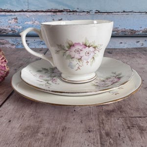 Duchess Plate, Cup & Saucer, Trio, Vintage Bone China