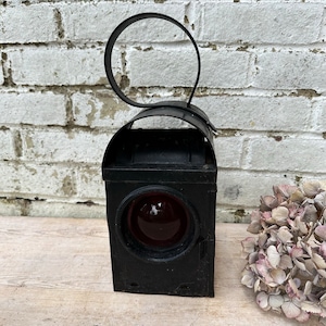 French Vintage Railway Lamp, Vintage Lantern, Vintage Home