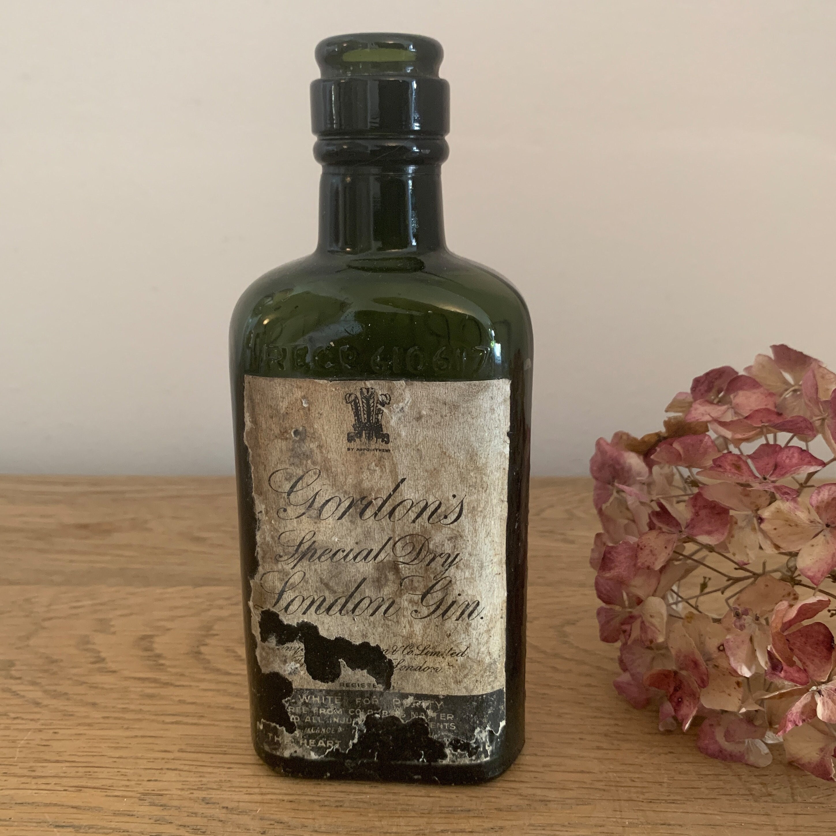 Vintage Gordons Gin Bottle - Etsy